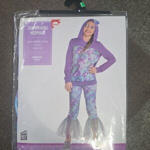 Shimmering Mermaid Kids Costume - Purple and Blue